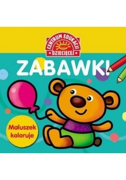 Maluszek koloruje. Zabawki