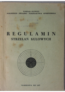 Regulamin strzelań kultowych .