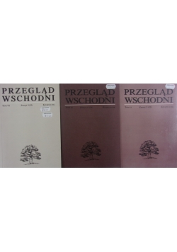 Przegląd wschodni, zeszyt I, II, III