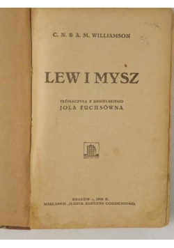 Lew i mysz, 1928 r.