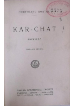 Kar-Chat, 1922 r.