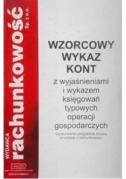 Wzorcowy wykaz kont