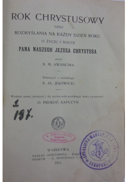 Rok Chrystusowy, 1911 r.