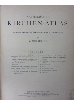Katholischer Kirchen-Atlas, 1888 r.