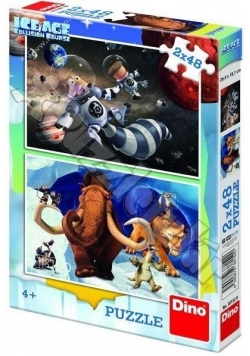 Puzzle 2x48 Epoka Lodowcowa 5: Bohater DINO