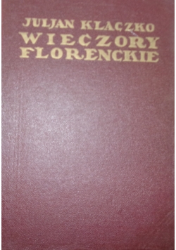 Wieczory Florianckie, 1922 r.