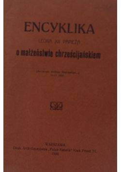 Encyklika o małżeństwie chrześcijańskiem, 1926r.