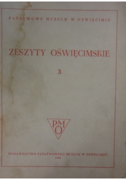 Zeszyty oświęcimskie 3