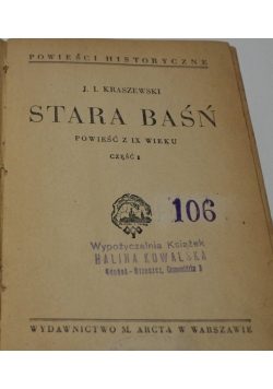 Stara baśń, 1928 r.