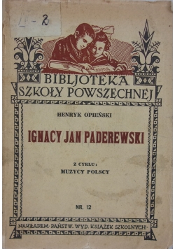 Ingnacy Jan Paderewski , 1933 r.