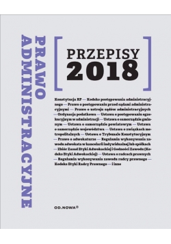 Prawo administracyjne Przepisy 2018