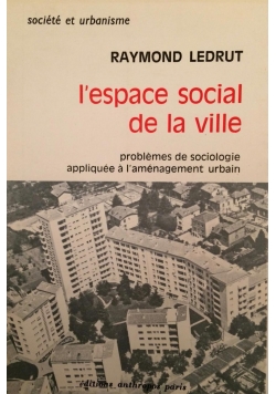 L'espace social de la ville