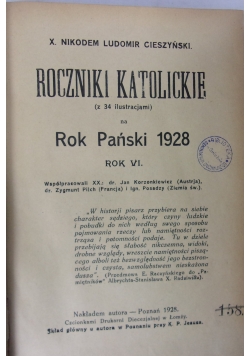 Roczniki katolickie, 1928 r.