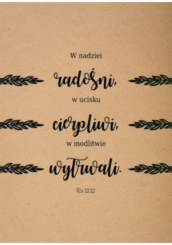 Mój dziennik - Liście - W nadziei radości, w...