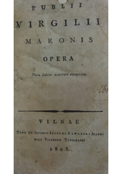 Publii Virgilii maronis opera