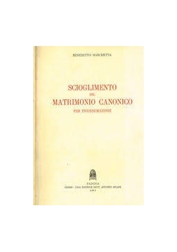Scioglimento del matrimonio canonico