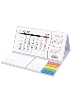 Kalendarz 2019 Terminarz z notesem żółty