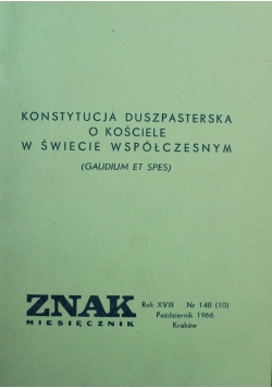 Znak Miesięcznik Rok XVIII Nr 148