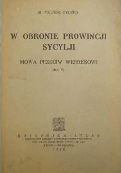 W obronie prowincji Sycylji, 1928 r.