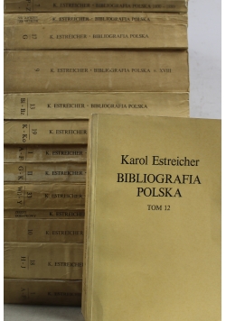 Bibliografia Polska 14 tomów reprint z  1870 roku