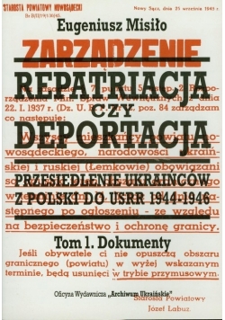 Zarządzenie repatriacja czy deportacja