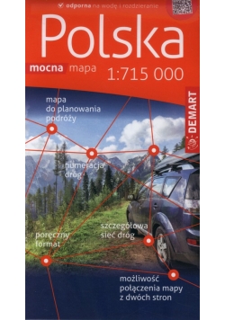 Polska mapa samochodowa 1:715 000