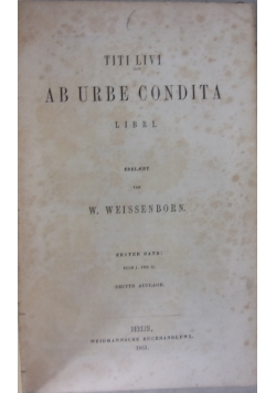 Titi Livi Ab Urbe Condita Libri, 1861 r.