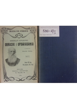 Obrazki i opowiadania, tom I i II, 1904 r.
