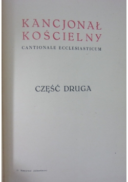 Kancjonał Kościelny ,cz.2