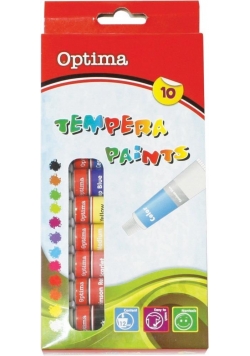 Farby tempera 10 kolorów OPTIMA