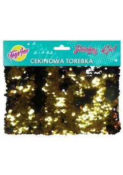 Torebka cekinowa złoto- czarna