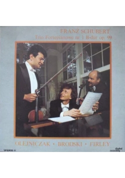 Franz Schubert Trio Fortepianowe nr 1 B-dur op. 99, płyta winylowa