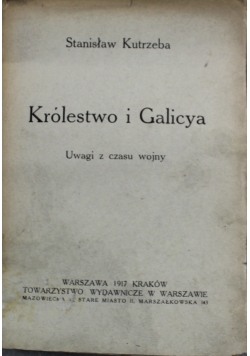 Królestwo i Galicya 1917 r.