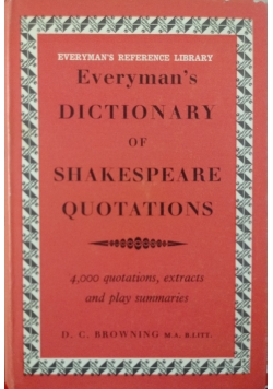 Everyman's Dictionary of Shakespeare Quotations