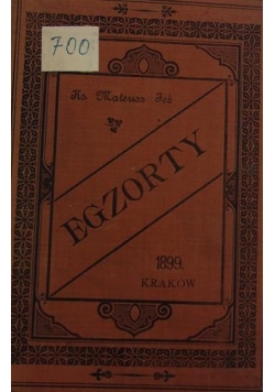 Egzorty, 1899r.