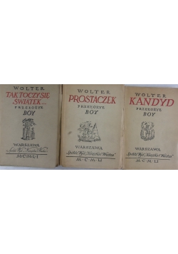 Wolter - Kandyd / Prostaczek / Tak toczy się światek