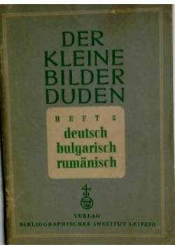 Der kleine Bilderduden deutsch bulgarisch rumänisch - Heft 5, 1944 r.