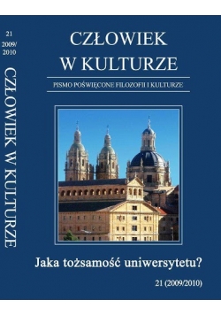 Człowiek w kulturze  Jaka tożsamość uniwersytetu nr 21