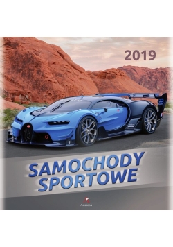 Kalendarz ścienny kwadrat Samochody sportowe 2019
