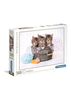 Puzzle 500 High Quality Collection Kittens and Soap