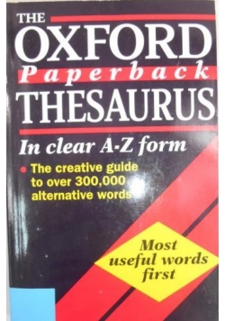 The Oxford Paperback Thesaurus