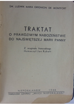 Traktat O Prawdziwym Nabożeństwie, 1948r.
