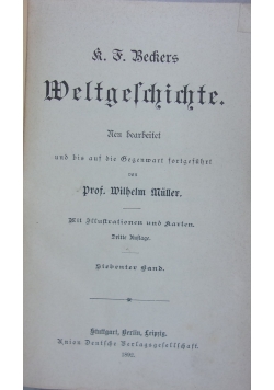 Weltgeschichte, 1892 r.