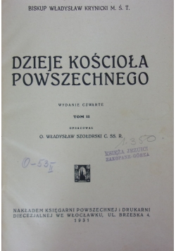 Dzieje Kościoła Powszechnego, 1931 r.