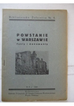 Powstanie Warszawskie. Fakty i dokumenty, 1945 r.