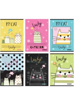 Zeszyt A5/54K linia My cat (10szt) STREET