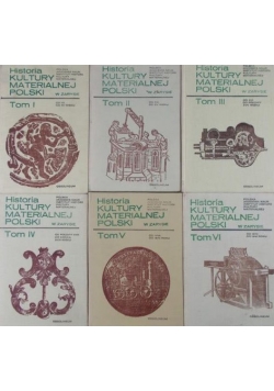 Historia kultury materialnej Polski 6 tomów