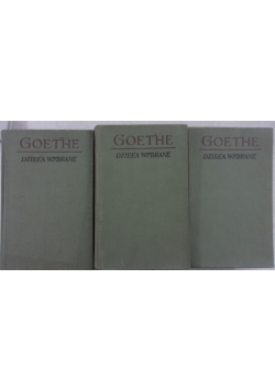 Goethe Jan Wolfgang - Dzieła wybrane. Tom 2-4