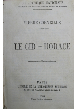 Le cid Horace 1883 r.