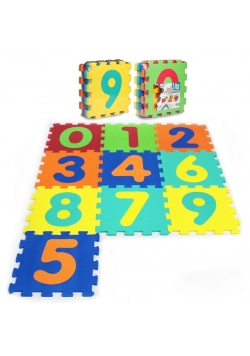 Puzzle piankowe 10 elementów Cyfry